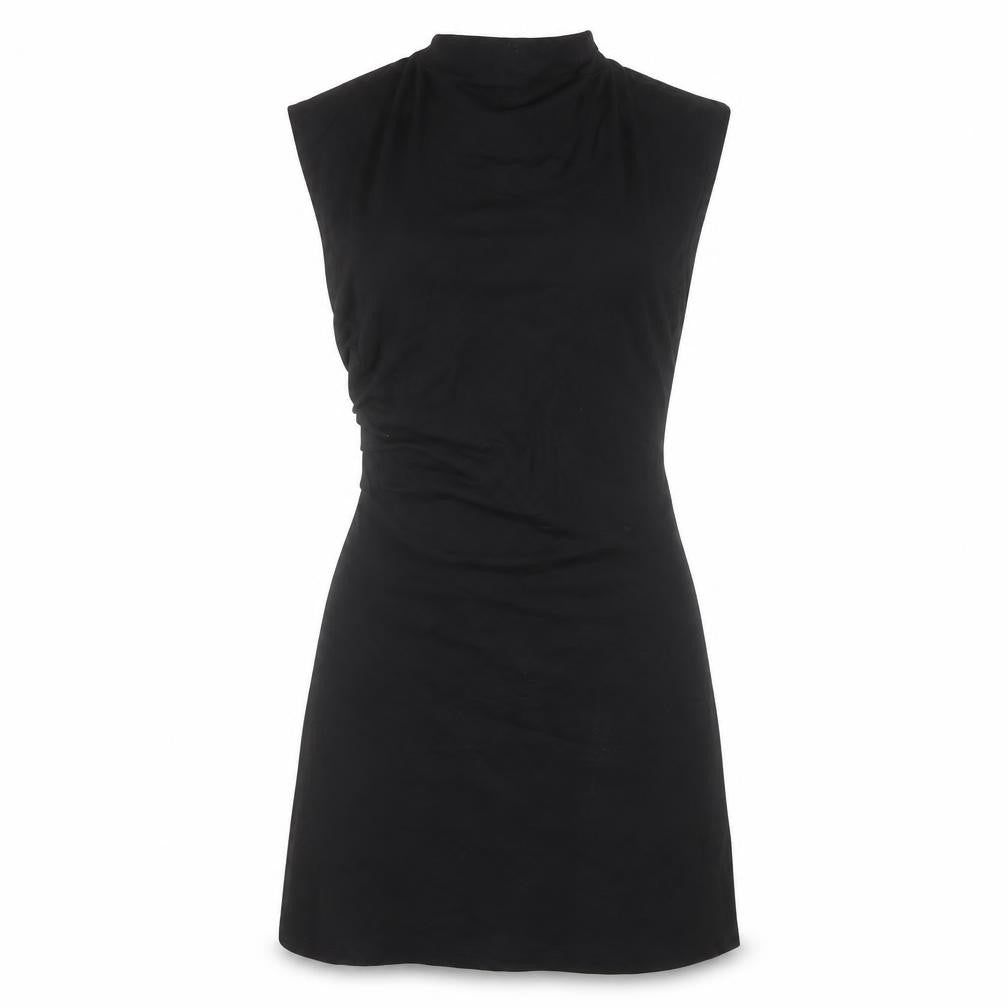 H&M Women’s Black High Neck Sleeveless Bodycon Dress Size 12