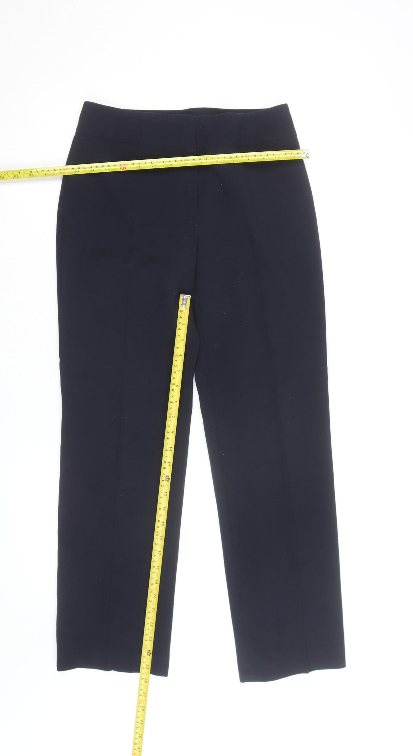 Marks and Spencer Women Black Size 8 Straight Leg Dress Pants