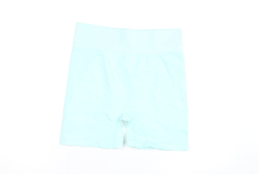 Kappa Womens Blue Seamless Biker Shorts Size S Active Gymwear