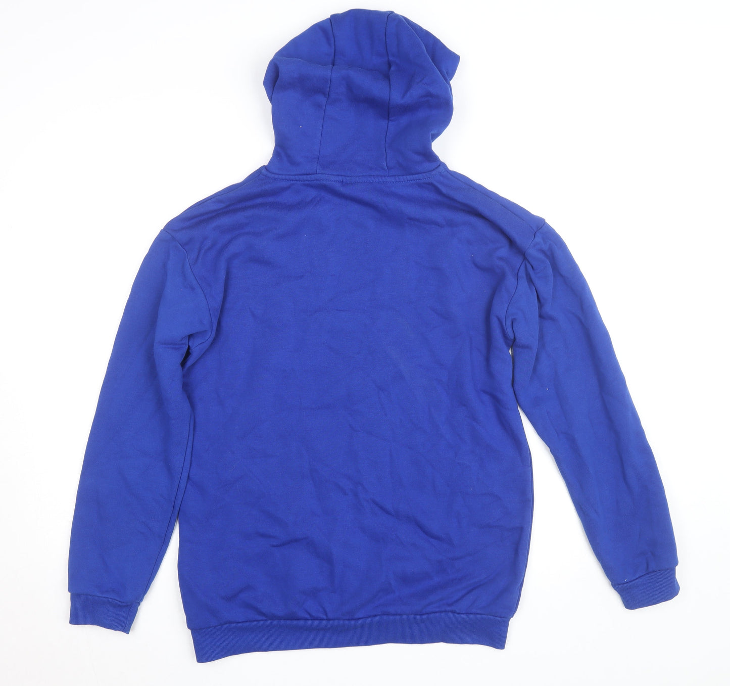 Yu-Gi-Oh! Blue Pullover Hoodie Teens Size M Anime Graphic Sweatshirt