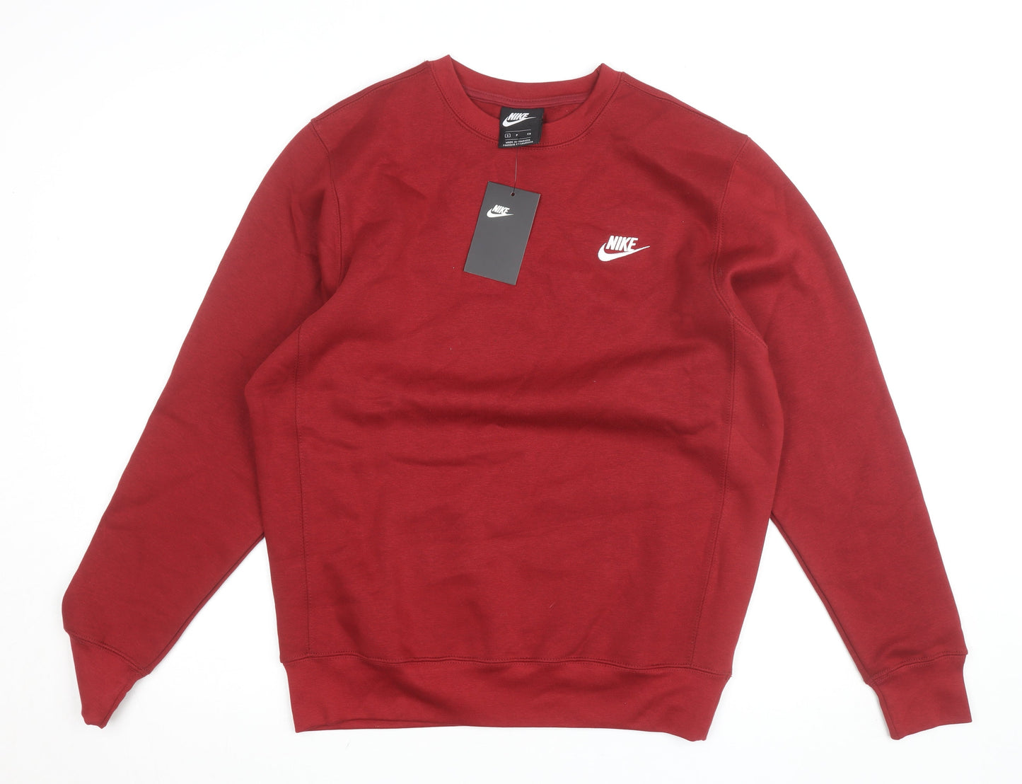 Nike Men's Red Small Pullover Crew Neck Sweatshirt