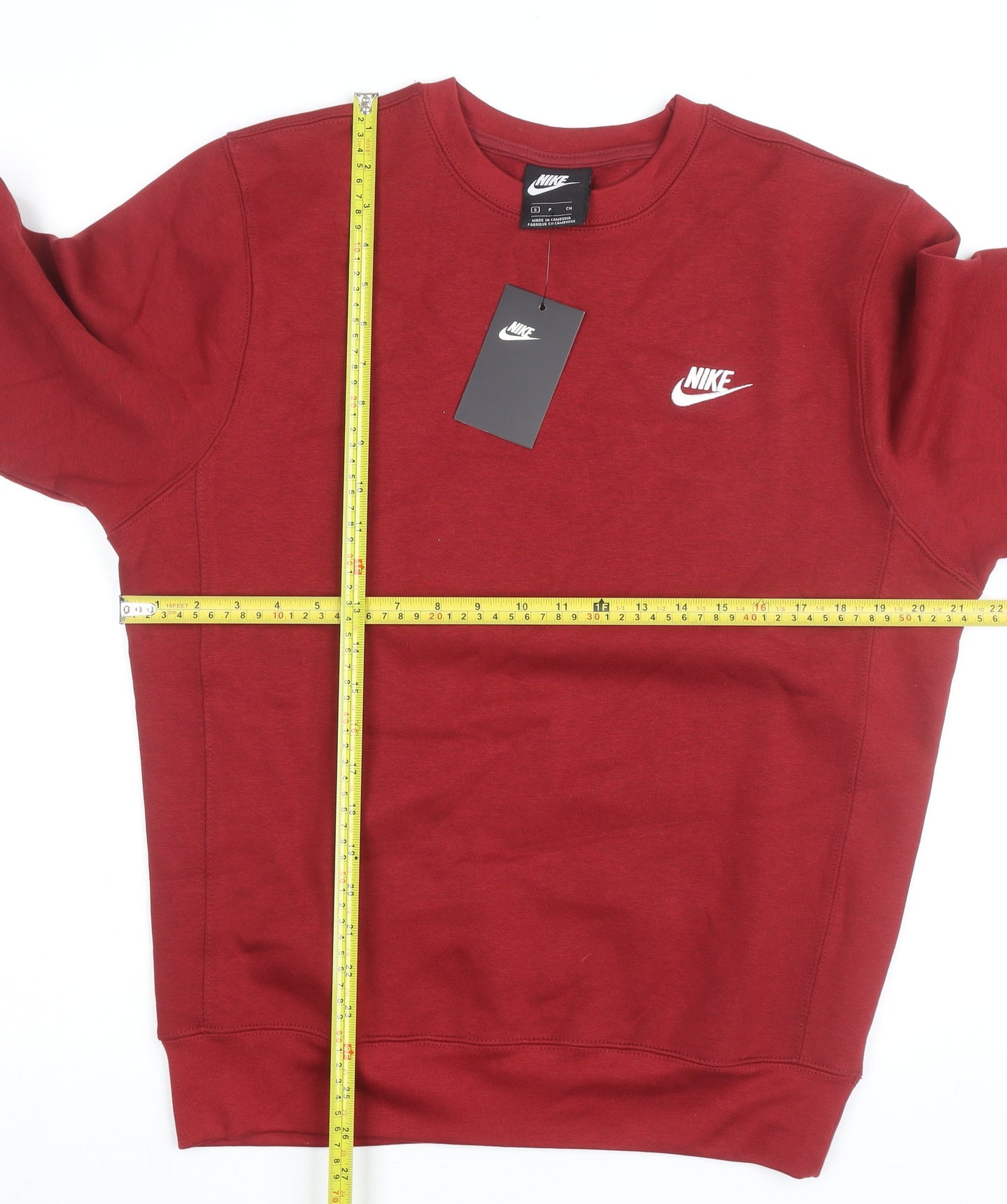 Nike Men's Red Small Pullover Crew Neck Sweatshirt