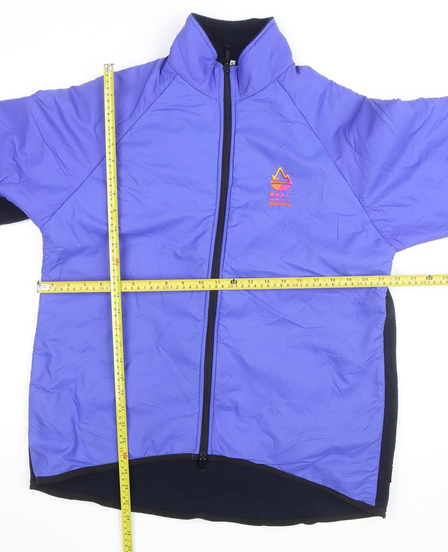 Karrimor Men’s Purple Windbreaker Jacket XL Fleece Lined Outdoor Coat