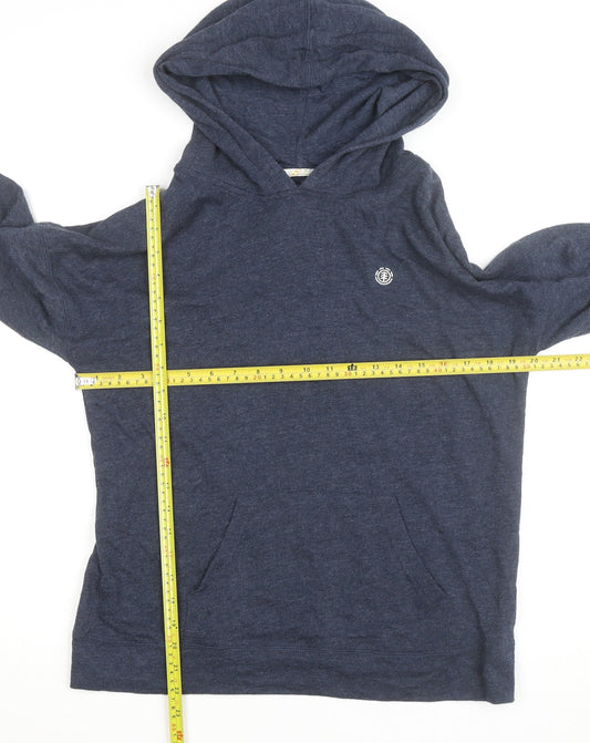 Element Womens Navy Blue Pullover Hoodie Size M Cotton Blend