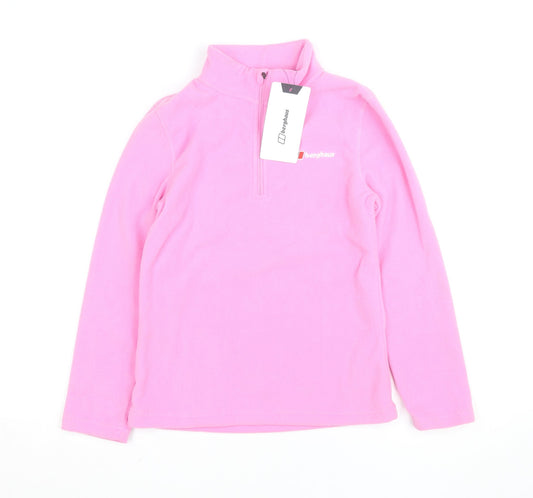 Berghaus Girls Pink 1/4 Zip Fleece Activewear Jacket 11-12 Years