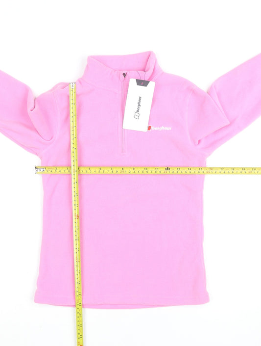Berghaus Girls Pink 1/4 Zip Fleece Activewear Jacket 11-12 Years