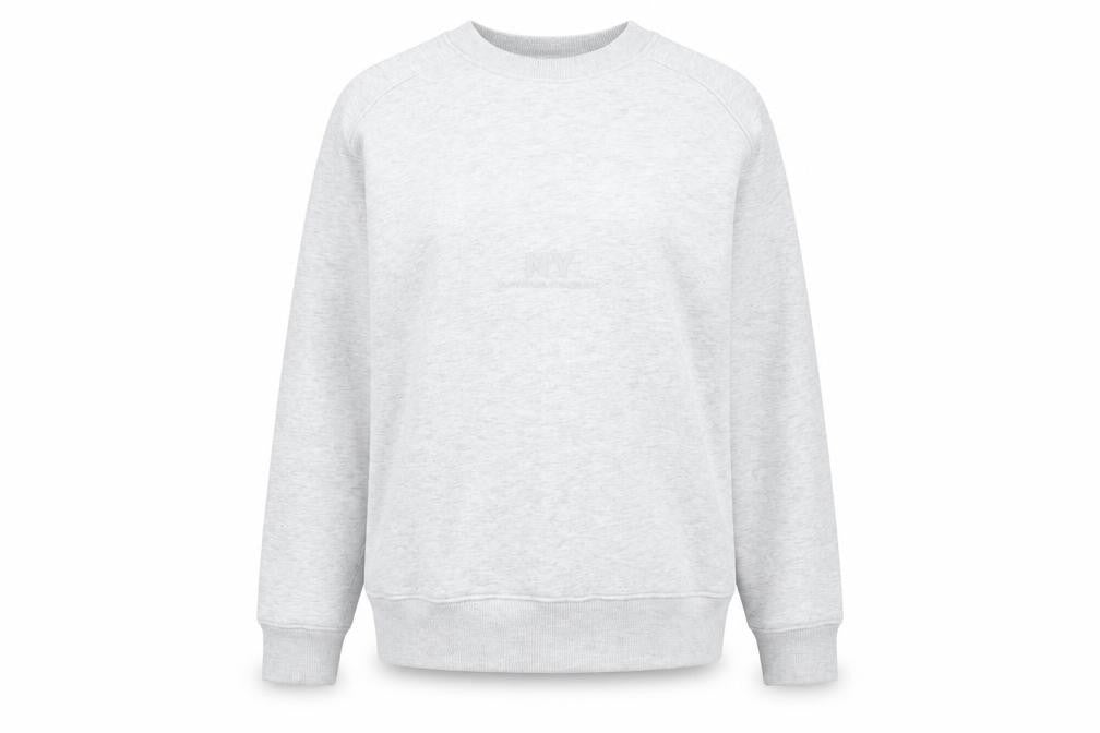 Zara Women Grey Crew Neck Pullover Sweatshirt Size L