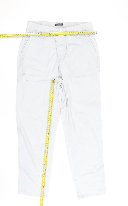 Dunnes Men’s Grey Regular Fit Cargo Elastic Waist Trousers M