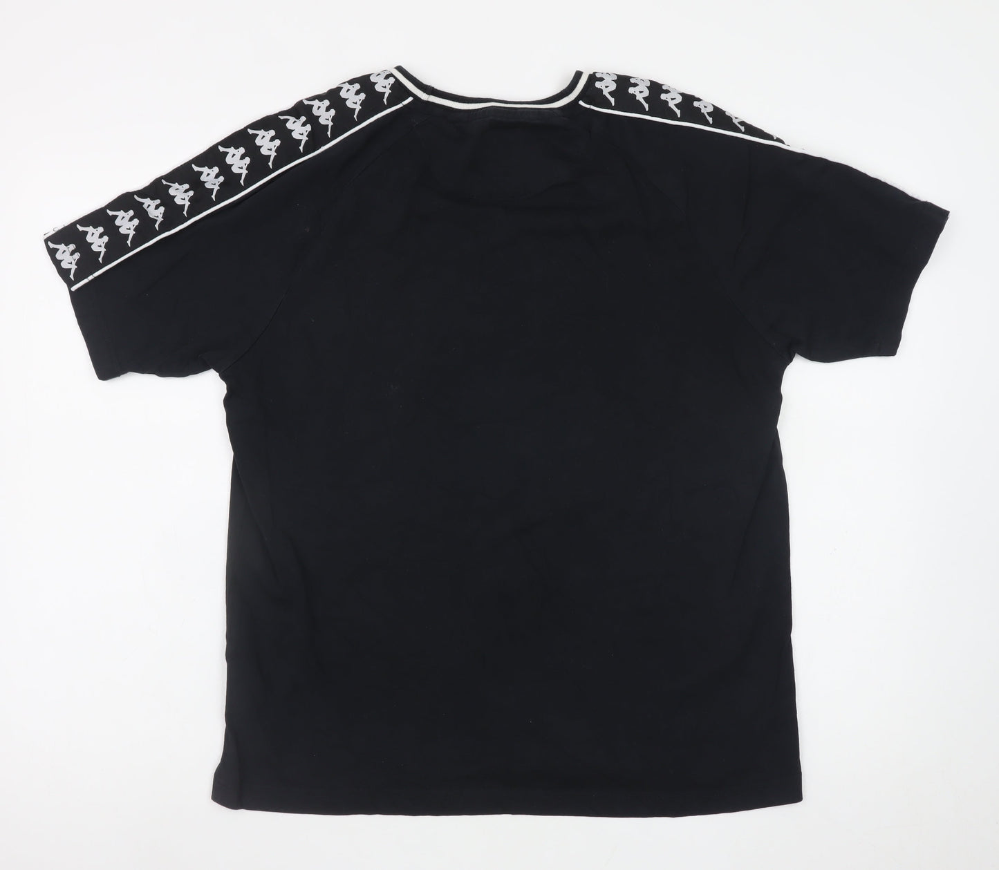 Kappa Men's Black Medium Crew Neck Short Sleeve Cotton T-Shirt