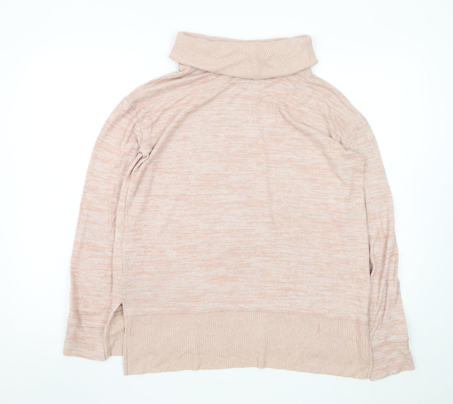 GAP Womens Beige Roll Neck Jumper Medium Long Sleeve Soft Knit