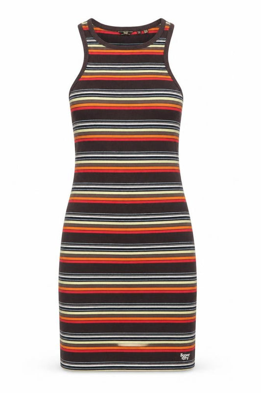 Superdry Women’s Multicoloured Striped Tank Dress Size 8