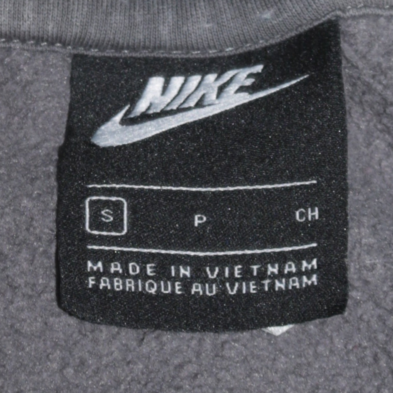 Nike Men's Grey Pullover Crew Neck Sweatshirt Size S