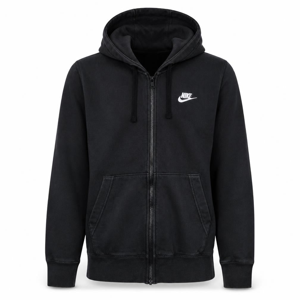 Nike Men's Black Full Zip Hoodie Sweatshirt Size S