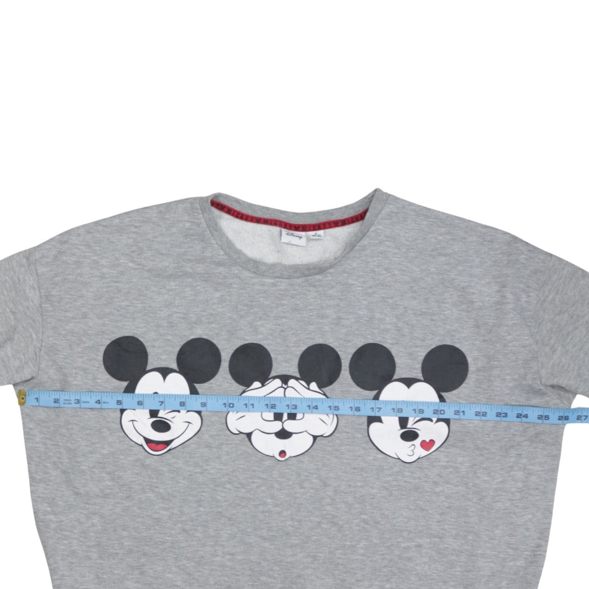 Disney Women's Grey Mickey Mouse Pullover Sweatshirt Size M