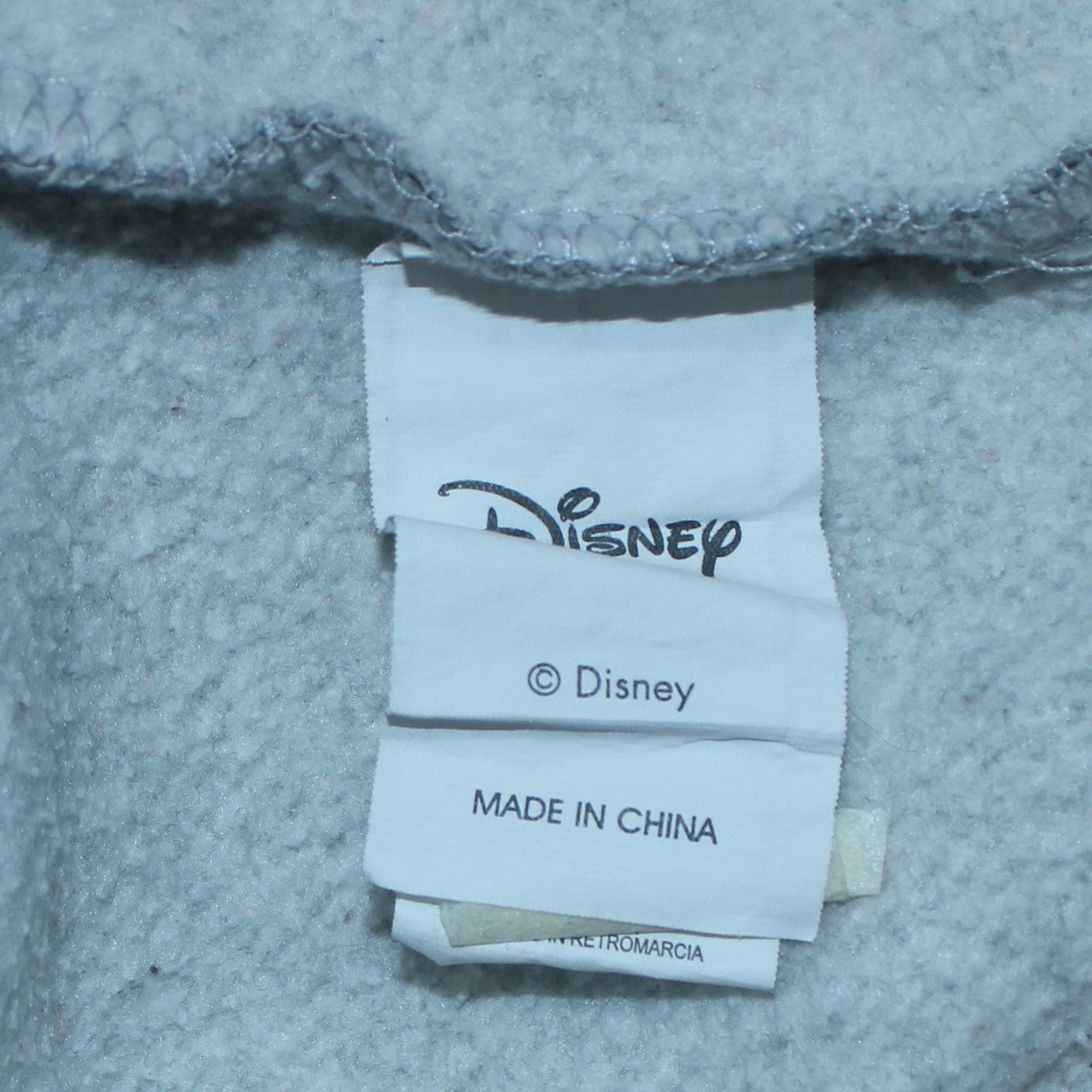 Disney Women's Grey Mickey Mouse Pullover Sweatshirt Size M