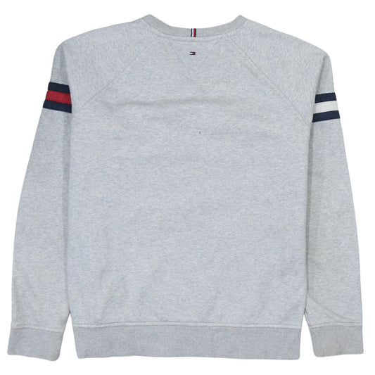 Tommy Hilfiger Boys Grey 16 Years Pullover Sweatshirt with Logo Trim