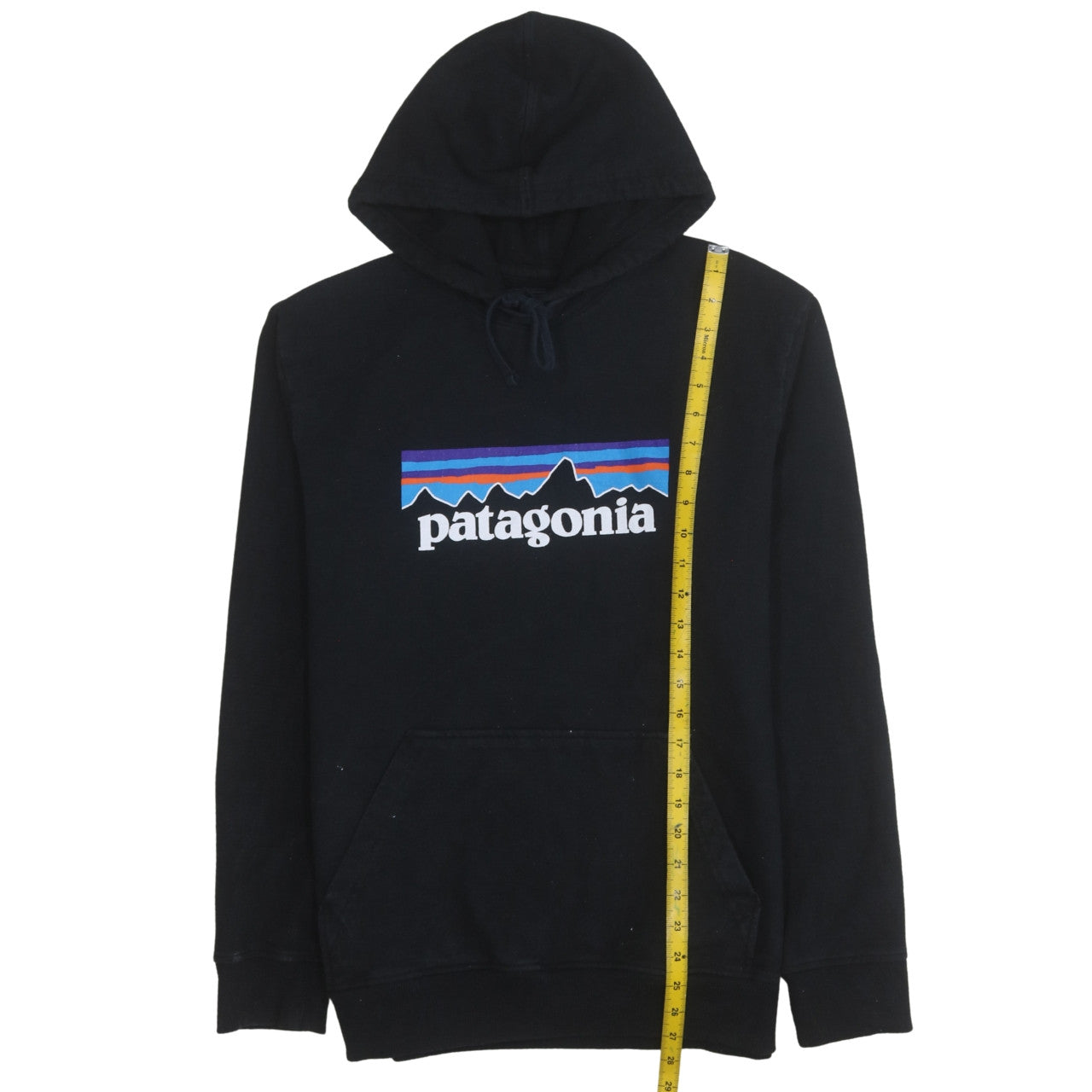 Patagonia Men's Black Regular Fit Logo Pullover Hoodie M