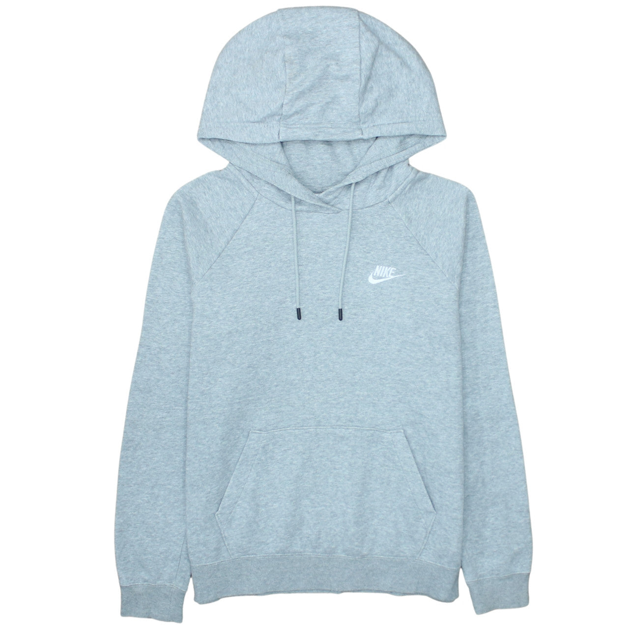 Nike Men’s Grey Pullover Hoodie Small Logo Sportswear Jumper