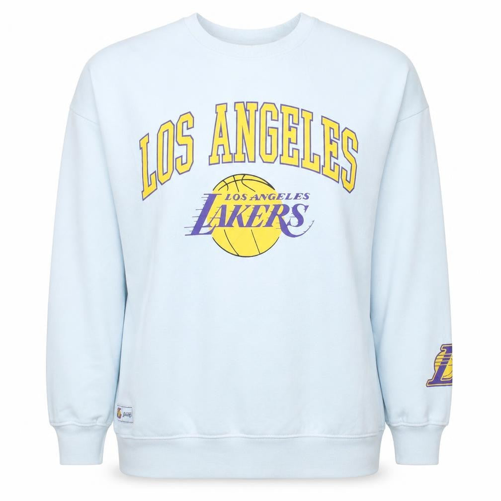 Primark NBA Los Angeles Lakers White Sweatshirt Women's M Crew Neck Pullover
