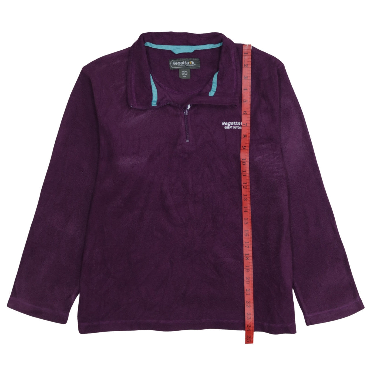Regatta Womens Purple Fleece 1/4 Zip Pullover Sweatshirt UK 16