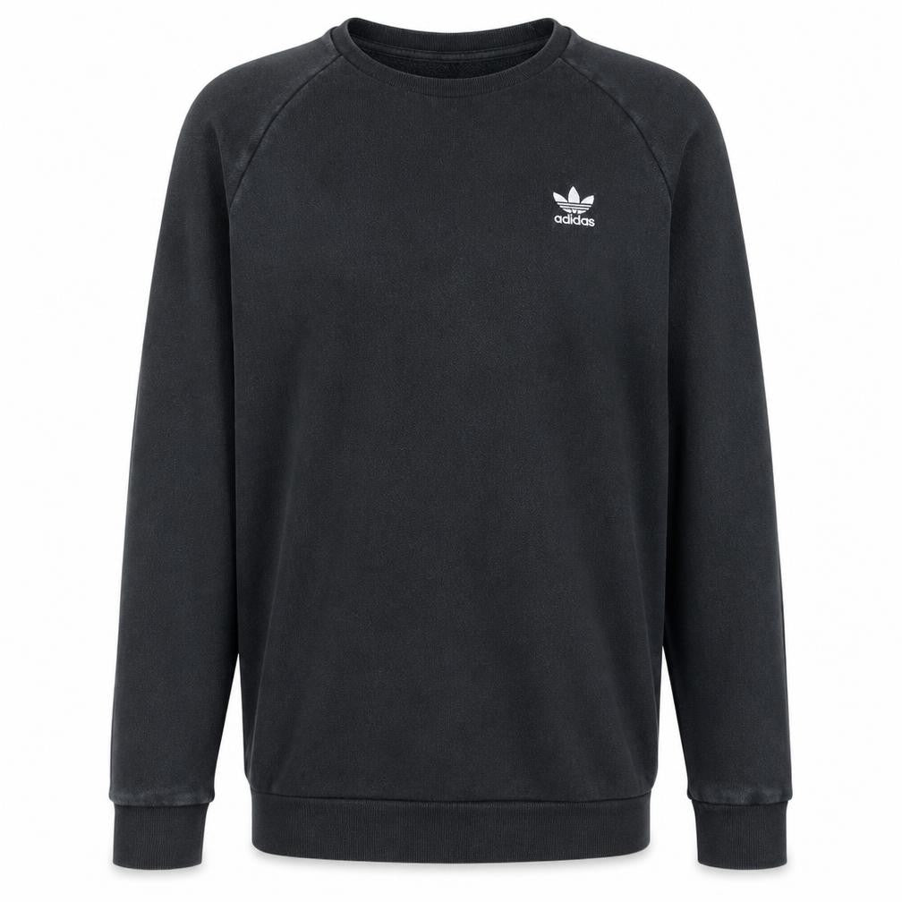 Adidas Men's Black Small Pullover Sweatshirt Crew Neck Logo