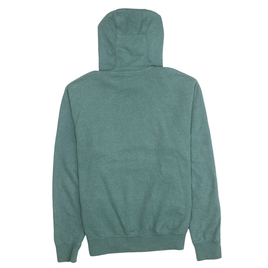 Nike Women Green Small Pullover Hoodie 80% Cotton Logo Front