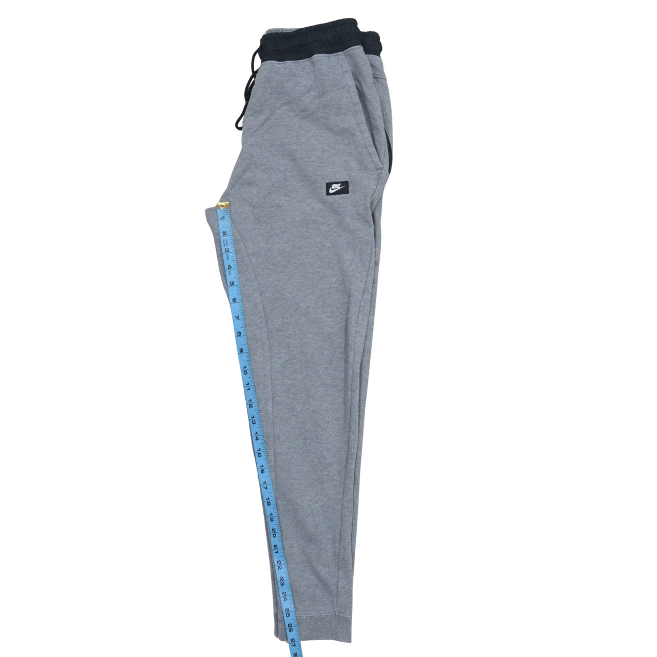 Nike Men's Grey Jogger Trousers Size S Cotton Blend Activewear