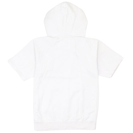 Champion Men's White Short Sleeve Hooded T-Shirt Size S