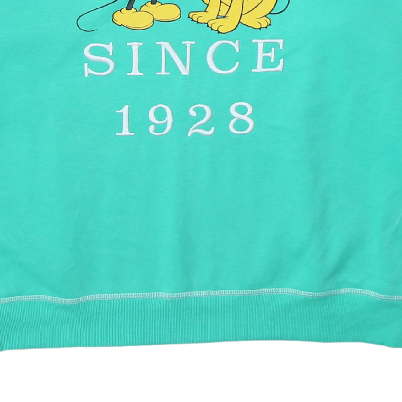 Disney x Primark Women's Green Mickey Pluto XL Sweatshirt