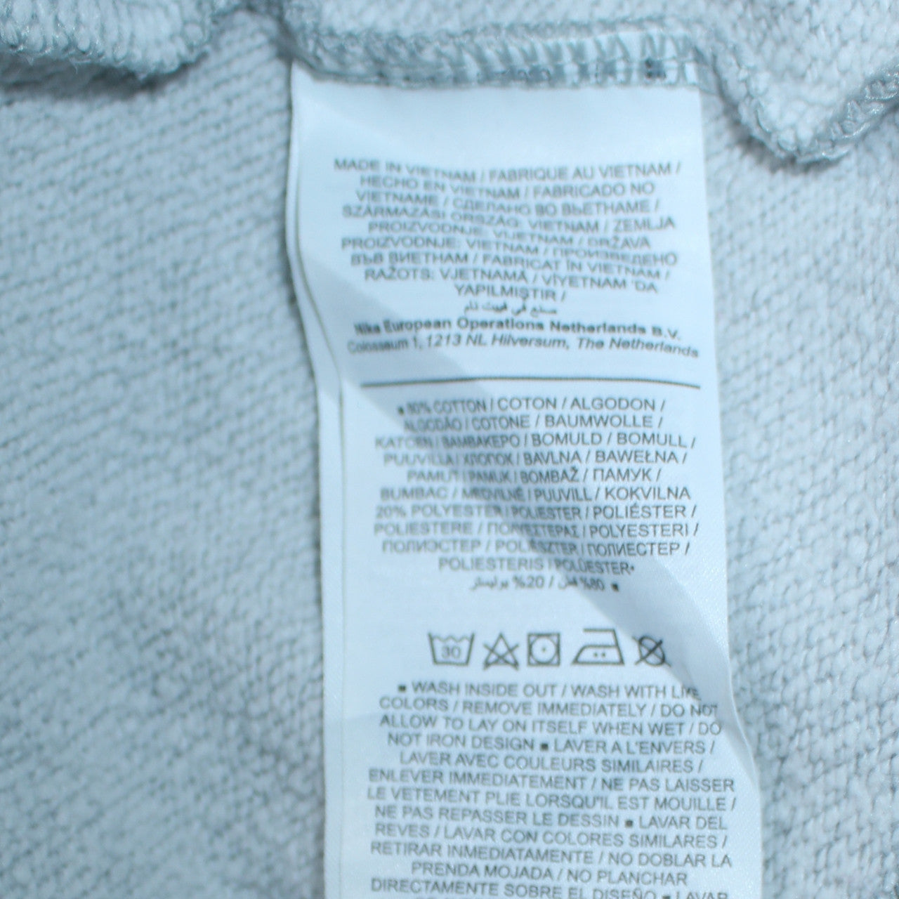 Nike Men's Grey XL Crew Neck Pullover Sweatshirt Regular Fit