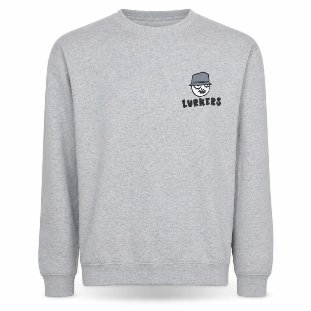 Russell Mens Grey L Lurkers Graphic Pullover Sweatshirt