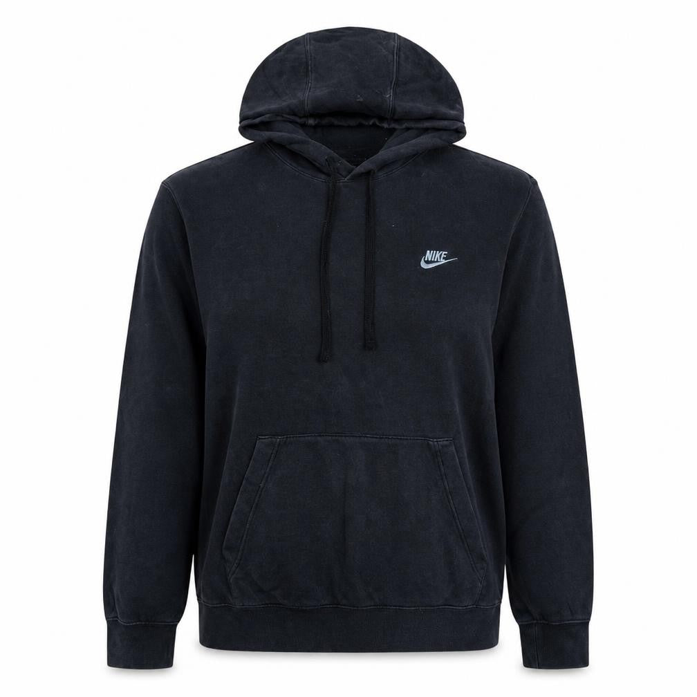 Nike Women Black Large Pullover Hoodie with Logo Pocket