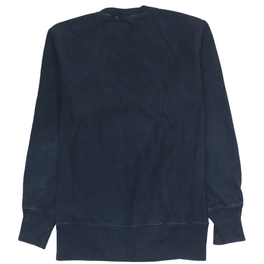Champion Men's Blue Small Reverse Weave Crew Neck Sweatshirt