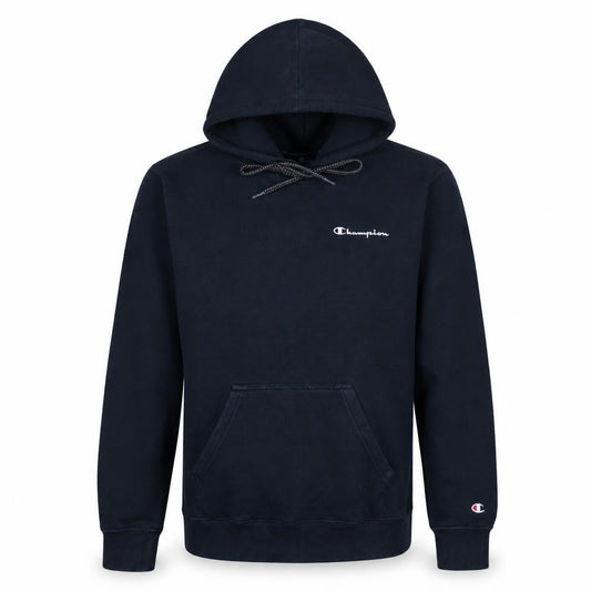 Champion Men’s Blue Pullover Hoodie Small Logo Fleece Sweatshirt