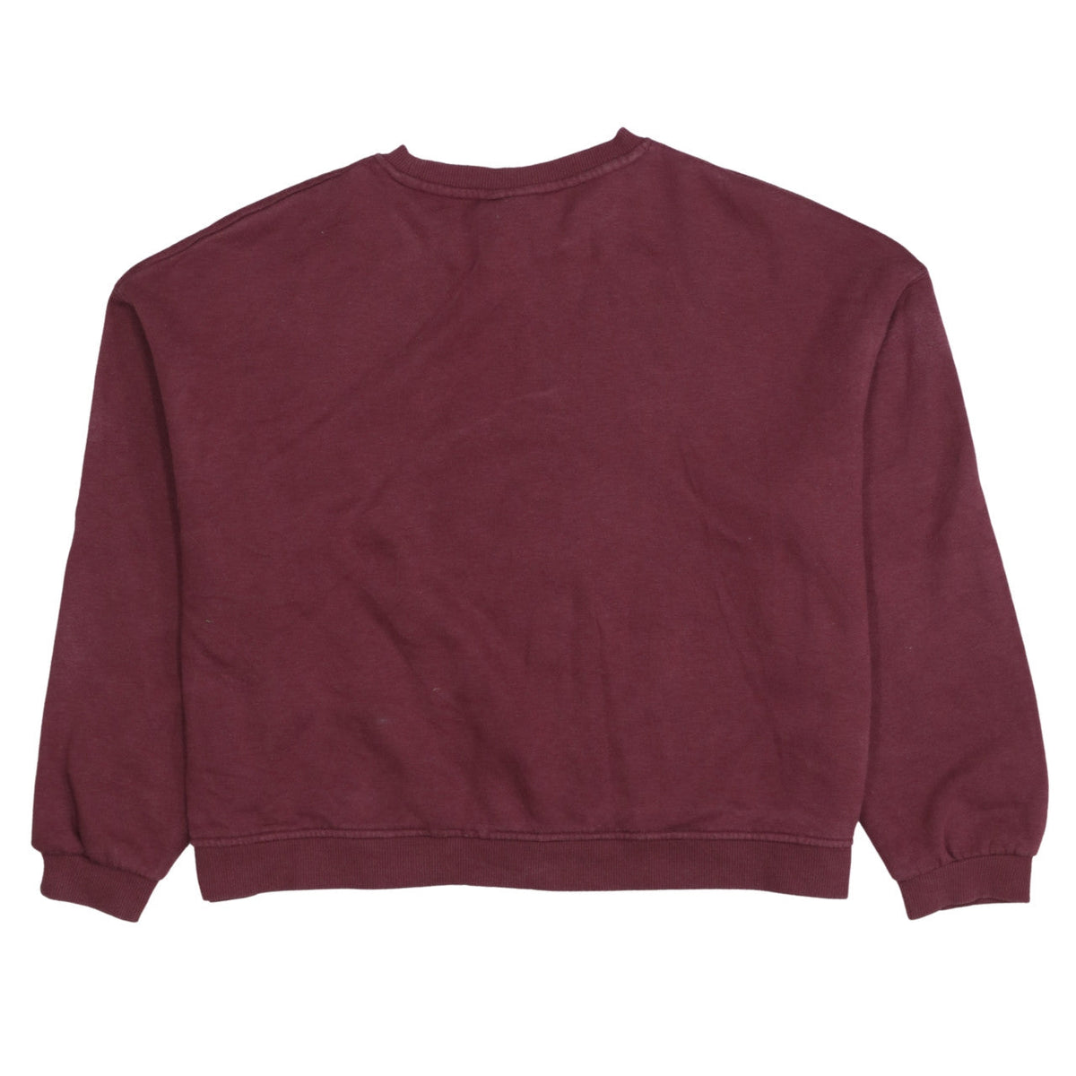 Disney Womens Burgundy Mickey Mouse Sweatshirt L Pullover Cotton Blend