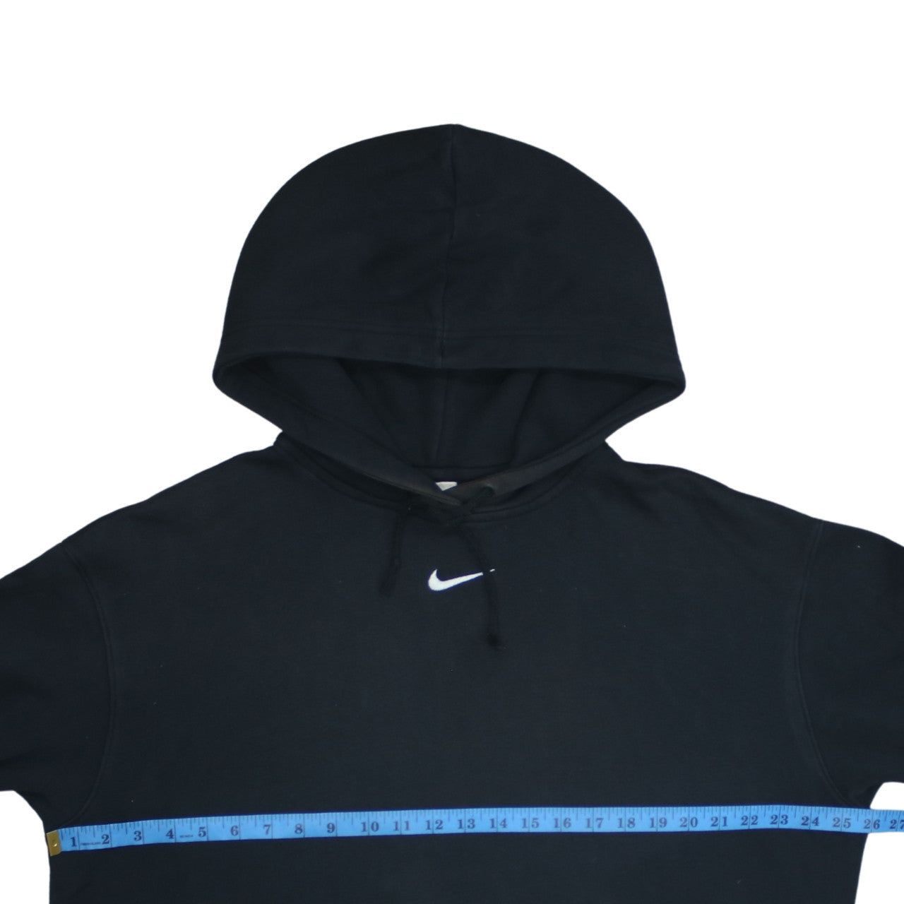 Nike Men’s Black Pullover Hoodie Medium Fleece Logo Sportswear