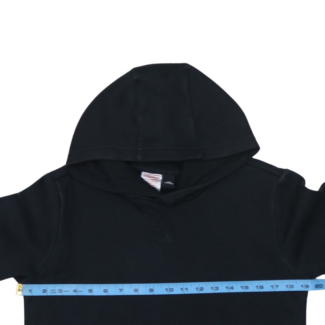 Adidas Boys Black Pullover Hoodie Size 13-14 Years Cotton Blend