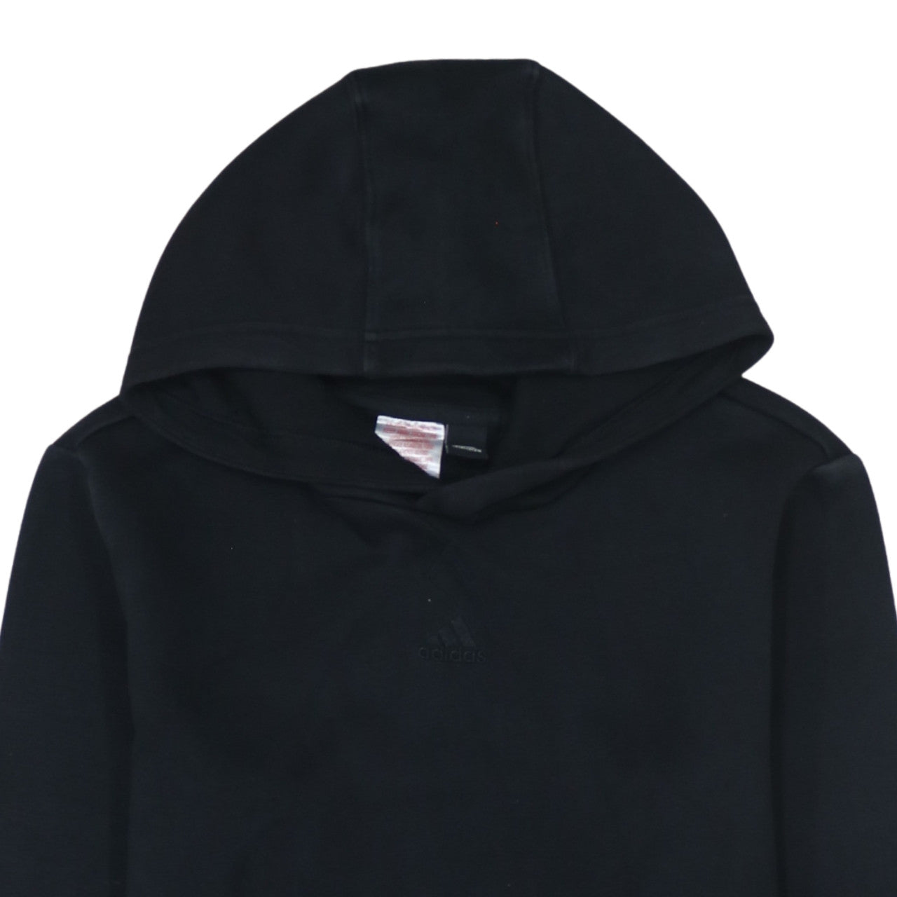 Adidas Boys Black Pullover Hoodie Size 13-14 Years Cotton Blend