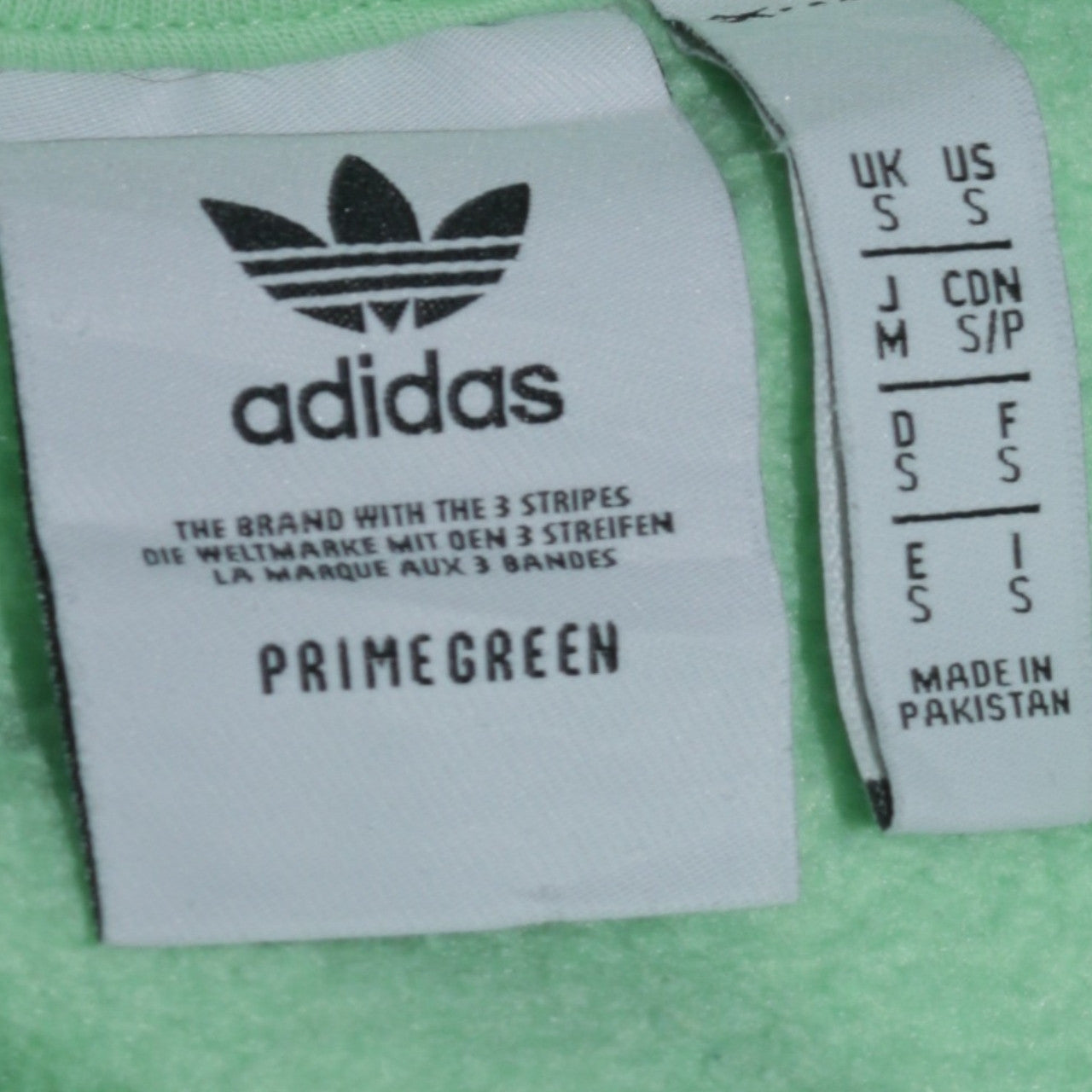 adidas Men's Green Pullover Hoodie Size S Regular Fit Fleece