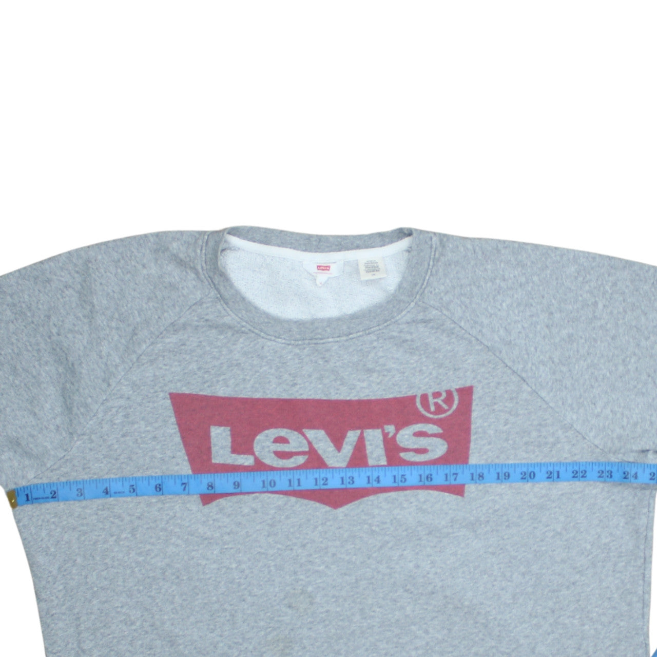 Levi's Men's Grey Logo Crew Neck Pullover Sweatshirt Size L