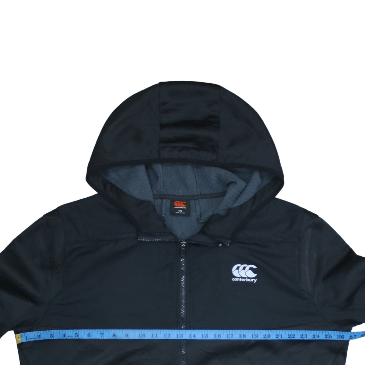 Canterbury Men's Black 3XL Full Zip Hooded Sports Hoodie