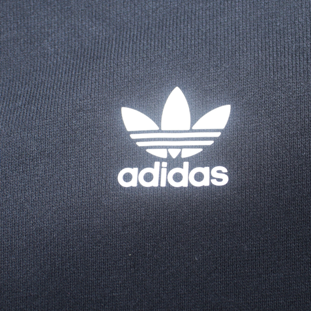 Adidas Womens Black Crew Neck Pullover Sweatshirt UK 12 Logo Print