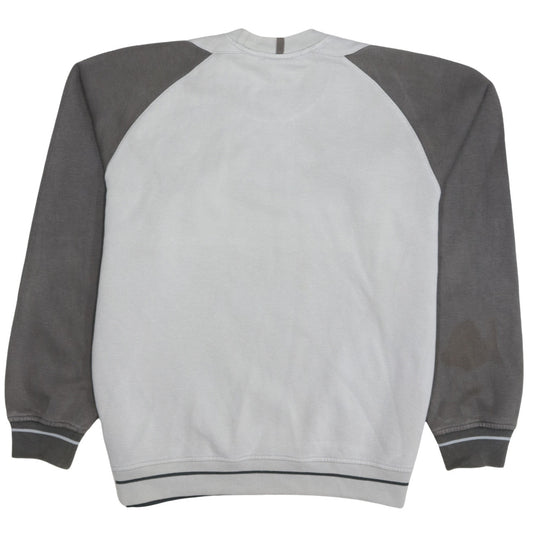 Adidas Men’s Grey Small Crew Neck Pullover Sweatshirt