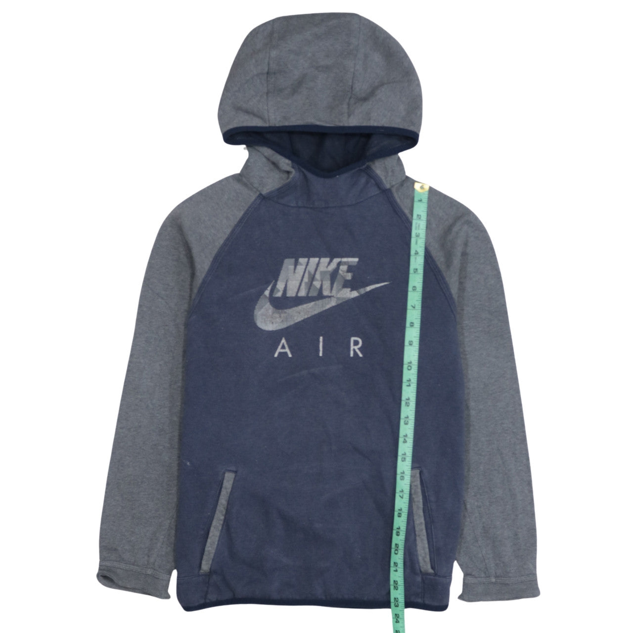 Nike Air Blue Hoodie Teens M Pullover Sports Graphic Sweatshirt