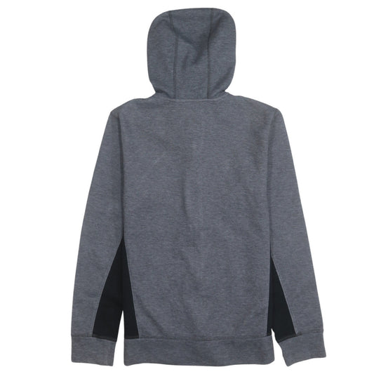 The North Face Boys Grey Full Zip Hoodie Size L Polyester Cotton Blend