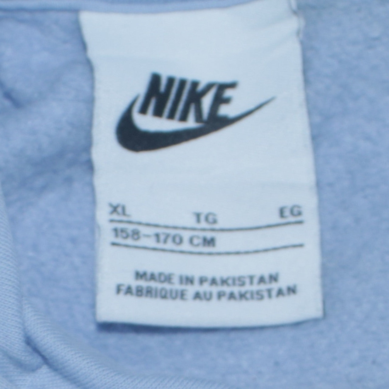 Nike Boys Blue XL Pullover Hoodie Sweatshirt with Logo Print