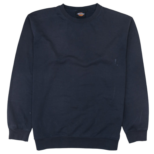 Dickies Men's Blue Crew Neck Pullover Sweatshirt L Regular Fit