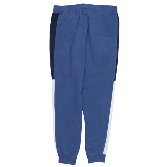 Nike Boys Blue Colourblock Jogger Trousers S Elastic Waist Zip Pockets