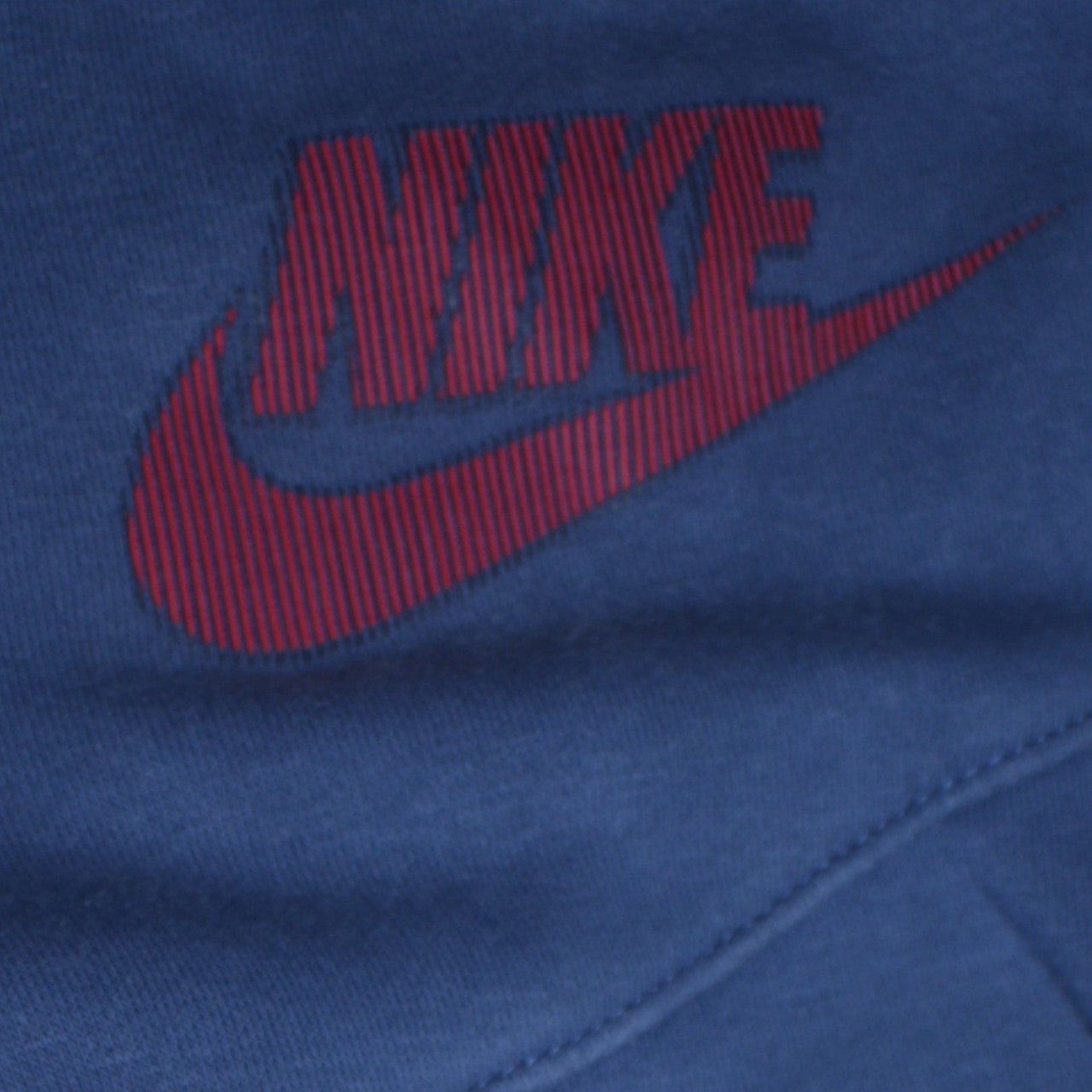 Nike Boys Blue Colourblock Jogger Trousers S Elastic Waist Zip Pockets