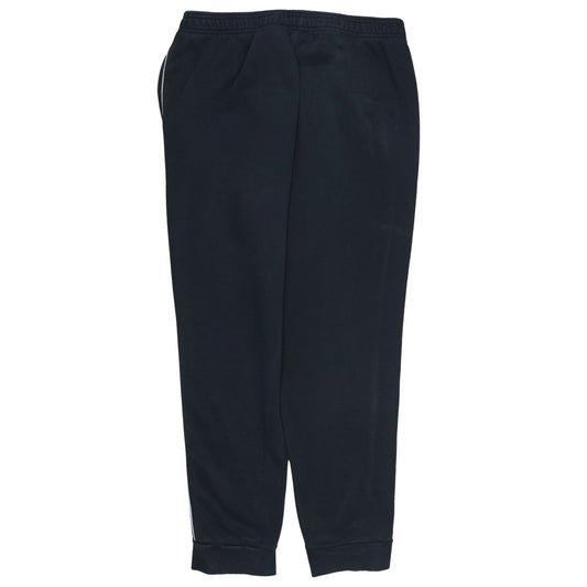 adidas Men's Black L Track Pants Tapered Fit Fleece Joggers